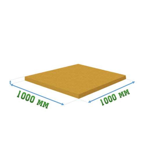 Резиновое покрытие 1000x1000x20мм Pool
