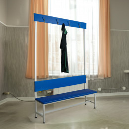 Мягкая скамейка для раздевалки 2м, односторонняя