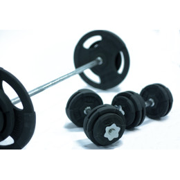 Комплект штанга и гантели MironFIt чугунный 95 кг